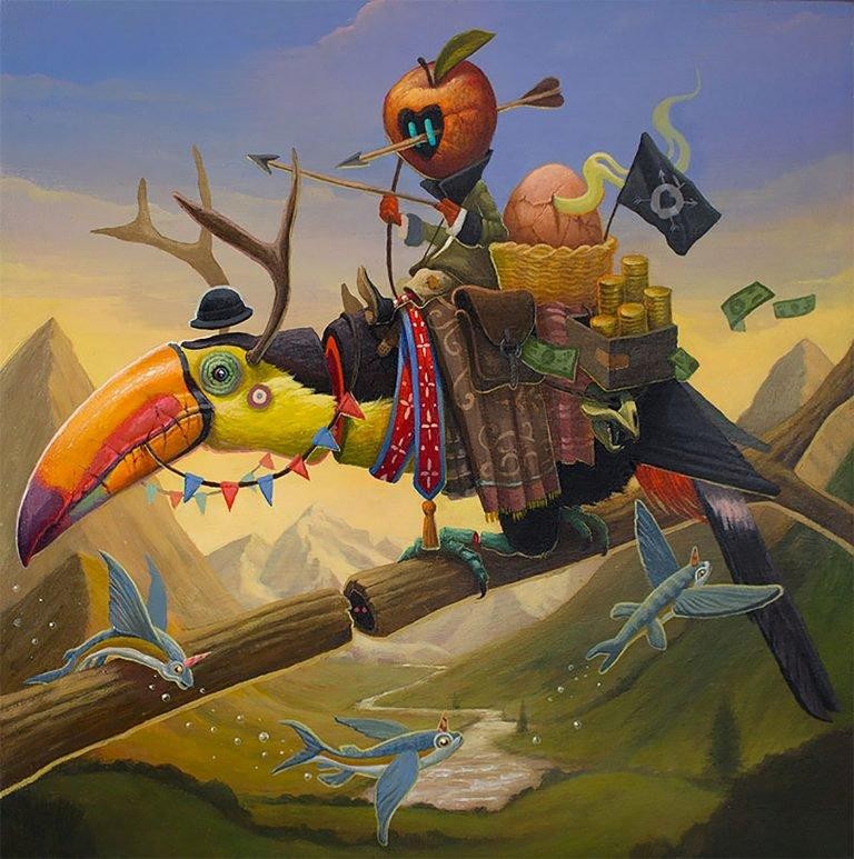 Dulk超現實主義風格動物插畫藝術