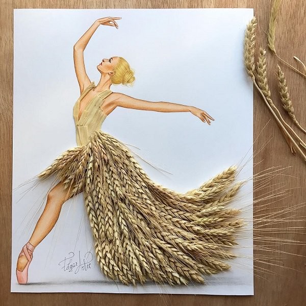 在平凡中創造不凡：時尚服飾拼貼畫欣賞（一）