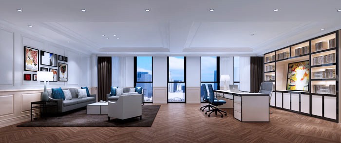 時尚、簡約總經理辦公室的設計
