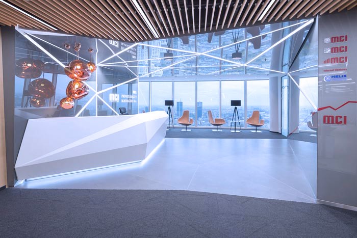 現代簡約辦公室前臺設計