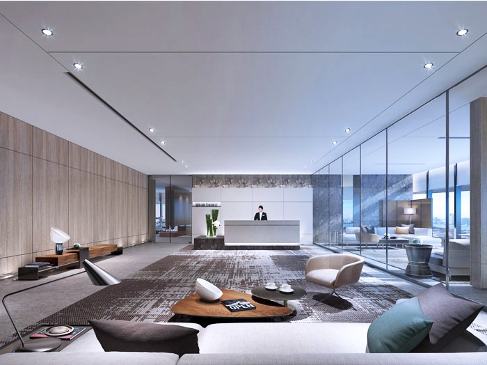 簡約、大氣辦公室前廳設計