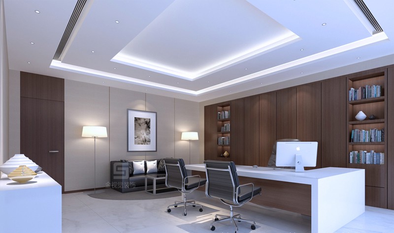 簡約大氣經(jīng)理室設(shè)計(jì)