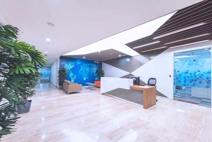 互聯網服務公司前臺區域設計