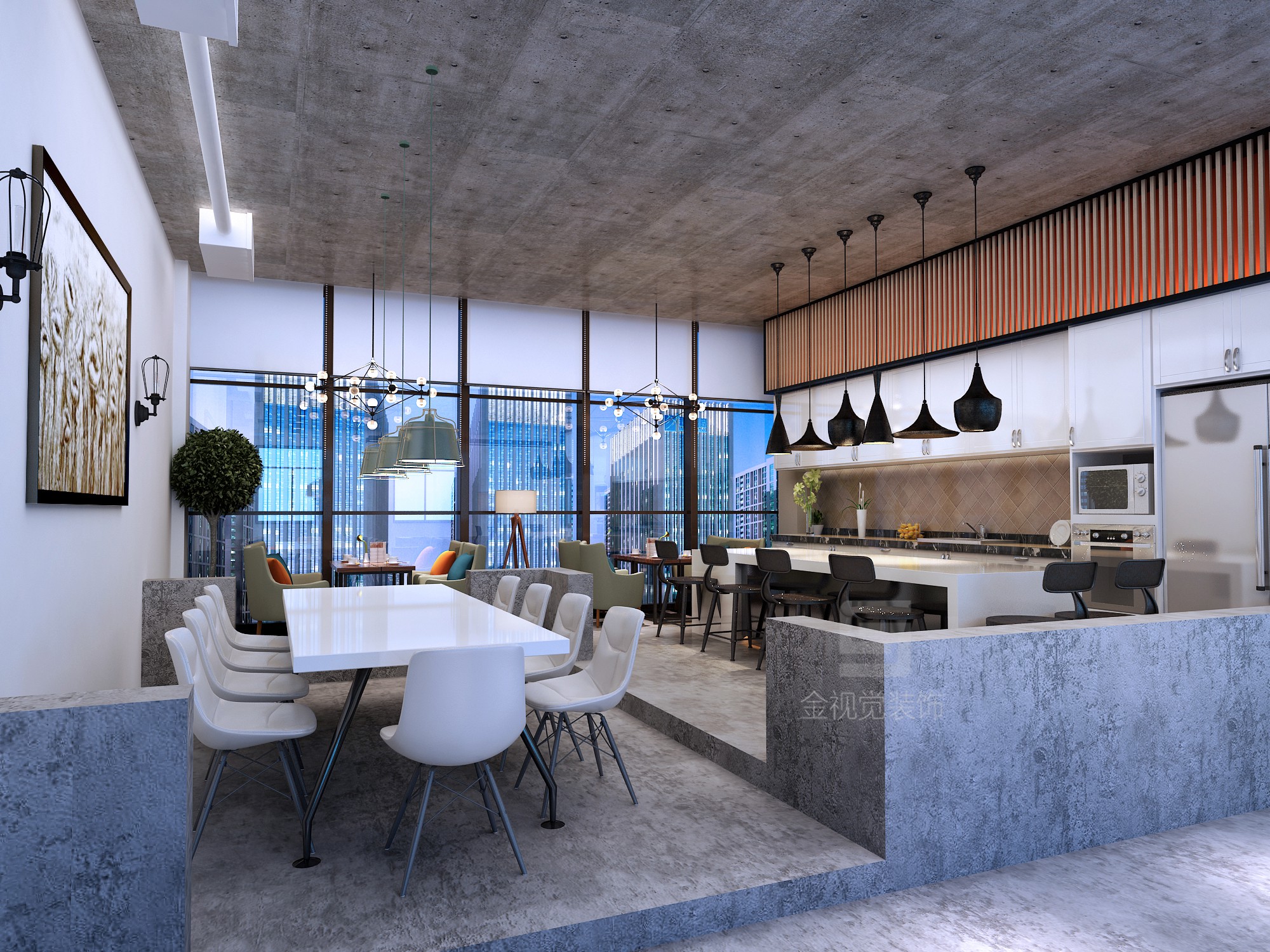 設(shè)計(jì)公司休息區(qū)設(shè)計(jì)