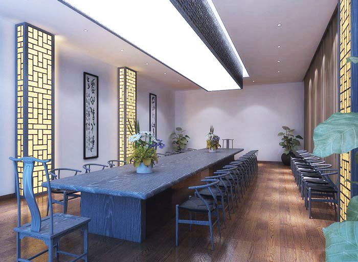 中式風格會議室的設計