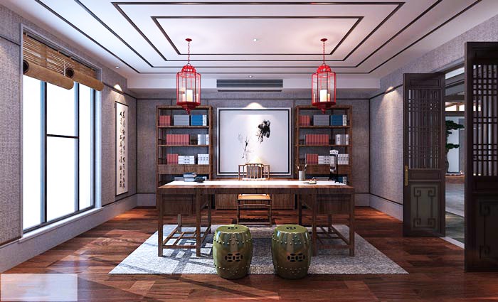 新中式辦公室休息區設計