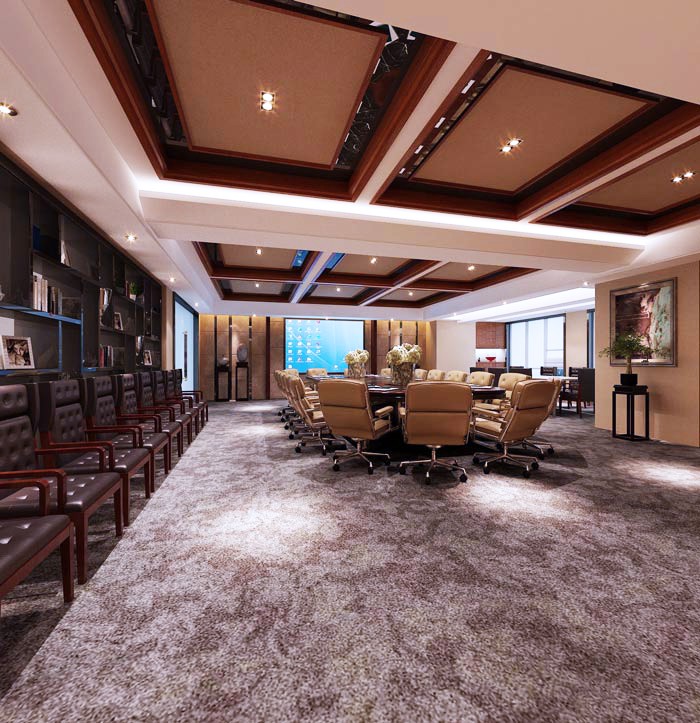 現代新中式大型會議室設計