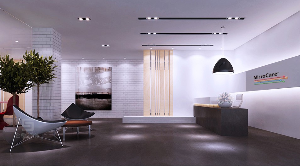 研發(fā)公司辦公室前廳裝修設(shè)計