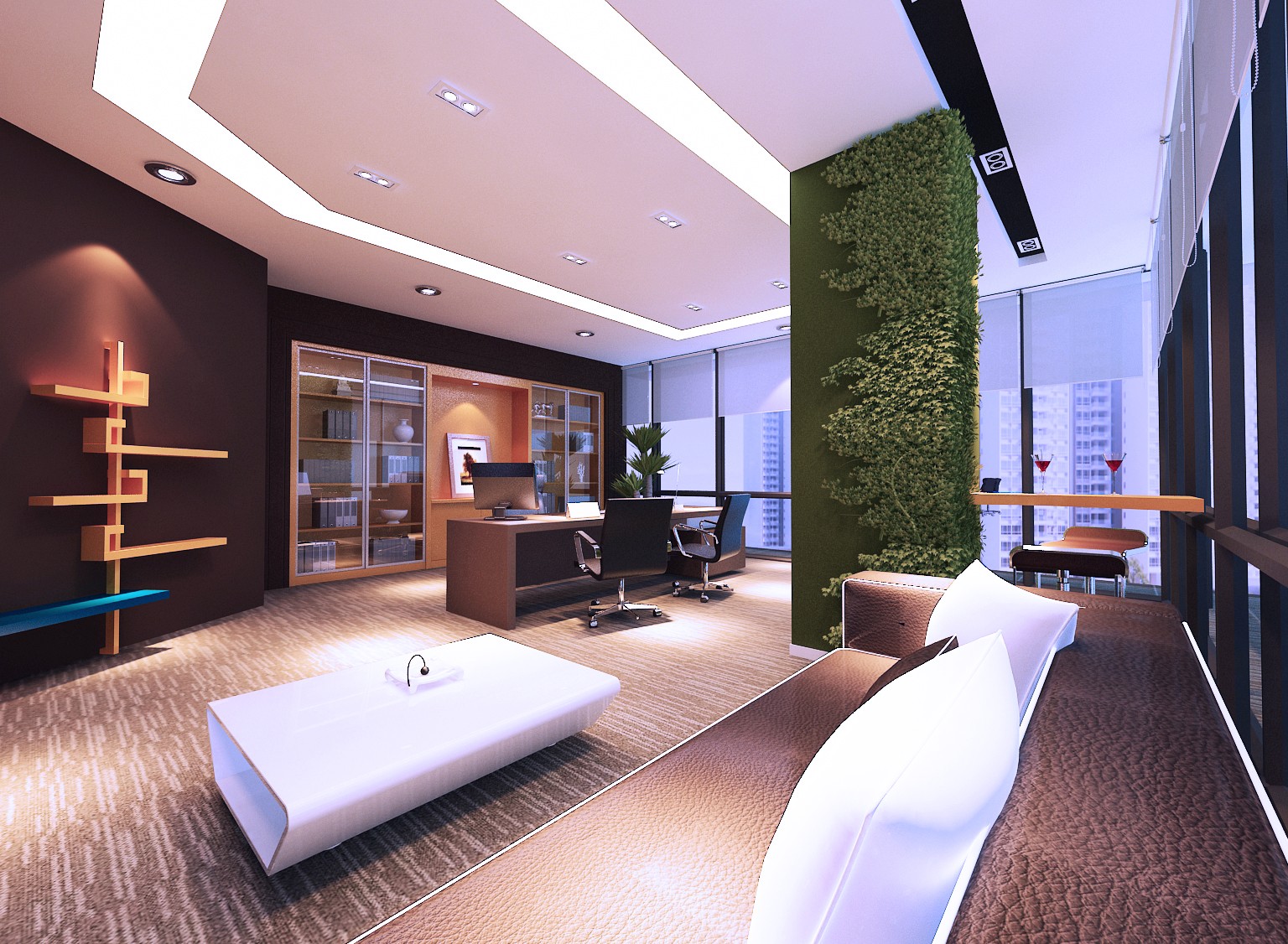 網絡公司總經理室設計