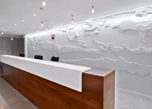 墻面造型藝術范前臺LOGO墻設計欣賞