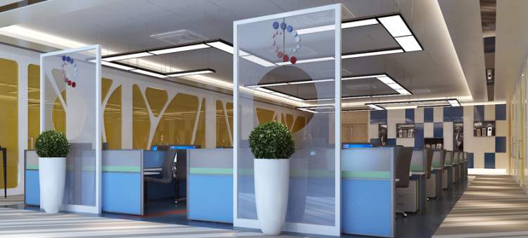 辦公室設計中辦公屏風隔斷的作用？